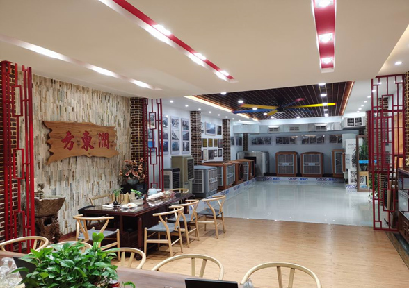 潤東方環(huán)保空調(diào)展廳一角